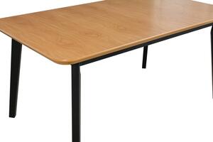 Stoly/jidelni-stul-oslo-7 deska stolu dub, podnož černá, nohy grafit