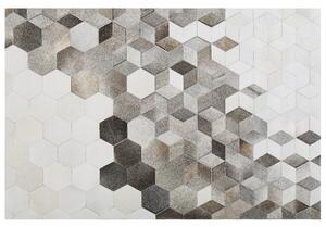 Koberec SASON Šedá 140 x 200 cm Kůže