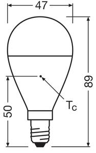 LED Žárovka z recyklovaného plastu P45 E14/7,5W/230V 2700K - Osram