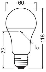 SADA 3x LED Žárovka z recyklovaného plastu A100 E27/14W/230V 4000K - Osram