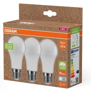SADA 3x LED Žárovka z recyklovaného plastu A100 E27/14W/230V 4000K - Osram