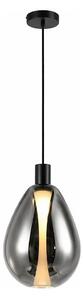 Lustr na lanku DENSO 1xG9/5W/230V pr. 20 cm černý chrom