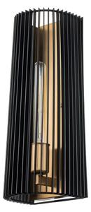 Quintiesse QN-LINARA1-BK - Nástěnné svítidlo LINARA 1xE27/60W/230V černá/zlatá
