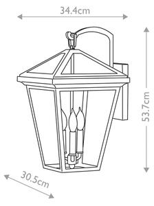 Quintiesse QN-ALFORD-PLACE2-L-MB - Ven. nást. lampa ALFORD L 3xE14/40W/230V IP44