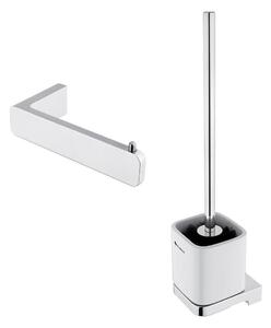 NIMCO MA set-94KN-26 - Nástěnná WC štětka a držák toaletního papíru MAYA chrom