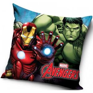 Polštář Avengers - Iron Man a Hulk - 40 x 40 cm