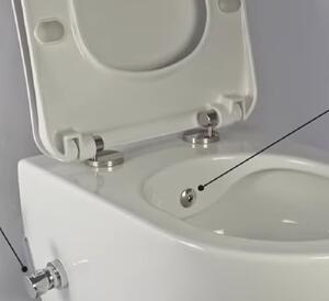 Aplomo Peonia rimless WC závěsné s bidetovou funkcí, směšovací baterie