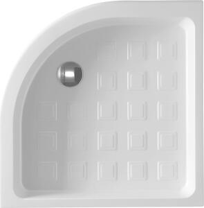 KERASAN RETRO RETRO keramická sprchová vanička, čtvrtkruh 90x90x20cm, R550, bílá 133901