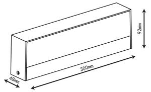 Top Light - LED Venk nást svítidlo IMOLA LED/16W/230V 3000/4000/6000K IP54 30 cm