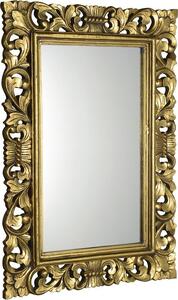 SAPHO SCULE retro zrcadlo ve vyřezávaném rámu 70x100cm, zlatá IN163