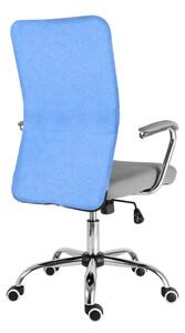 Dětská židle MOON – látka, více barev šedo-světle modrá