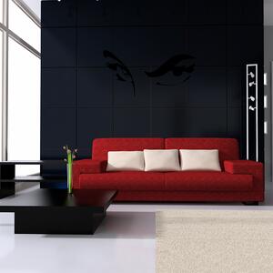 Živá Zeď Samolepka Sexy pohled Barva: černá, Velikost: 60 x 32 cm