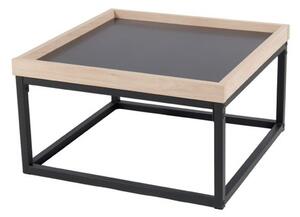 Přístavný stolek LOGUS dub/černá