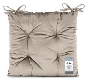 AmeliaHome Podsedák na židli Aleksa 40x40 cm světle béžový