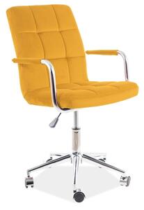 Signal Kancelářská židle Q-022 Velvet Okrová 68