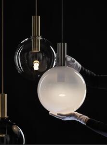 Bomma Luxusní závěsné svítidlo Divina s baldachýnem Povrch Montury: Broušená zlatá, Barva skla: transparentní