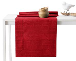 Sada ubrusu a běhounu na stůl AmeliaHome VESTA 115x300+35x300 cm červená