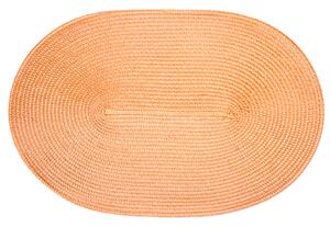 Jahu Prostírání Deco ovál oranžová, 30 x 45 cm, sada 4 ks