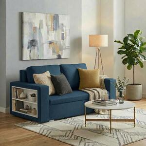Pohovka pro 2 osoby s funkcí spaní DOLAR 1 Námořnická modř
