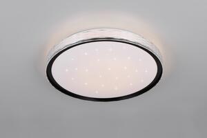 TRIO Reality R64811102 VARDA stropní svítidlo D390mm SMD LED 24W/2500lm 2700-6500K černá, dálkový ovladač, starlight efekt