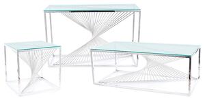 Konferenční stolek Freddie (sklo + chromová). 1050153