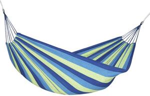Modrozelená houpací síť HAMMOCK pro 2 osoby 200x150 cm
