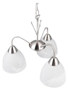 TRIO Reality R31053007 DOBBY závěsné svítidlo D430mm 3xE27 nikl matný, alabastrová
