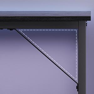 SONGMICS Psací stůl Vasagle Ebeny 120 cm černý