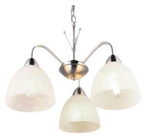TRIO Reality R31053007 DOBBY závěsné svítidlo D430mm 3xE27 nikl matný, alabastrová