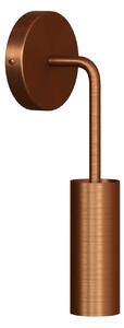 Creative cables Fermaluce vintage kovové nástěnné svítidlo s ohnutou prodlužovací trubičkou a stínidlem Tub-E14 Barva: Matný bronz