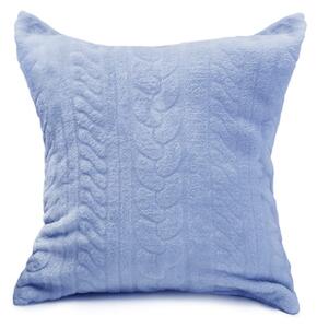 Domarex Dekorační povlak na polštář Luxury Wool Mikroflanel 40 x 40 cm Barva: Modrá