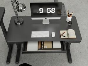 PROFIdesk Hercules - multifunkční výškově nastavitelný stůl s USB nabíječkou - černý