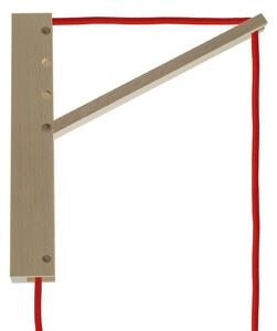 Creative cables Pinocchio, nastavitelný dřevěný nástěnný držák pro závěsné lampy Barva: Neutrální