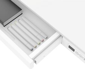 PROFIdesk Hercules - multifunkční výškově nastavitelný stůl s USB nabíječkou - bílý