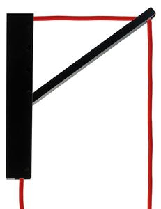 Creative cables Pinocchio, nastavitelný dřevěný nástěnný držák pro závěsné lampy Barva: Černá