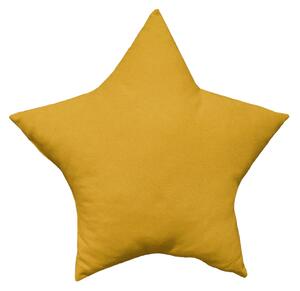 Domarex Polštář Hvězdička STAR Loneta 50 x 50 cm Žlutá