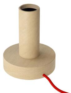 Creative cables Velká dřevěná stolní lampa Posaluce M Barva: Neutrální