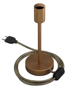 Creative cables Kovová stolní lampa Alzaluce Velikost: 20 cm, Barva: Matný bronz