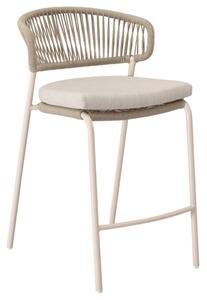 Somcasa Béžová kovová barová židle Randall 68 cm