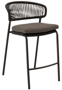 Somcasa Antracitová kovová barová židle Randall 68 cm