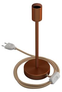 Creative cables Kovová stolní lampa Alzaluce Velikost: 25 cm, Barva: Matná měď