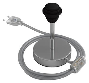 Creative cables Kovová stolní lampa Alzaluce pro stínidlo Velikost: 25 cm, Barva: Černá Perleť