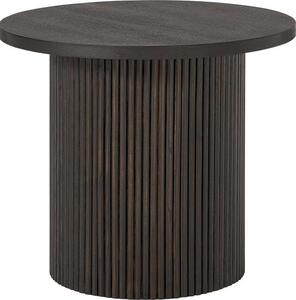 Kulatý dřevěný odkládací stolek Nele