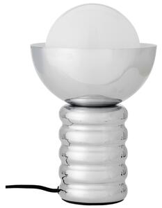 Bloomingville Stříbrná kovová stolní lampa Spike