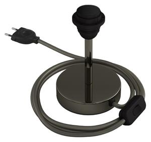 Creative cables Kovová stolní lampa Alzaluce pro stínidlo Velikost: 10 cm, Barva: Černá Perleť