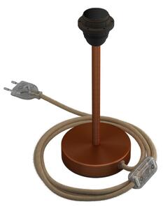 Creative cables Kovová stolní lampa Alzaluce pro stínidlo Velikost: 20 cm, Barva: Matná měď