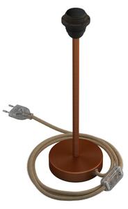 Creative cables Kovová stolní lampa Alzaluce pro stínidlo Velikost: 30 cm, Barva: Matná měď