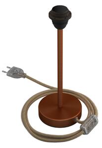 Creative cables Kovová stolní lampa Alzaluce pro stínidlo Velikost: 25 cm, Barva: Matná měď
