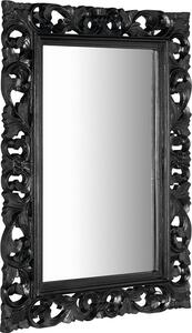 SAPHO SCULE retro zrcadlo ve vyřezávaném rámu 70x100cm, černá IN167