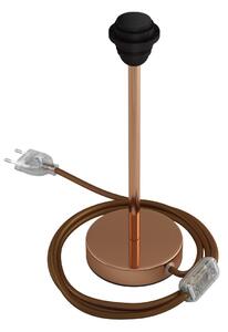 Creative cables Kovová stolní lampa Alzaluce pro stínidlo Velikost: 25 cm, Barva: Měď